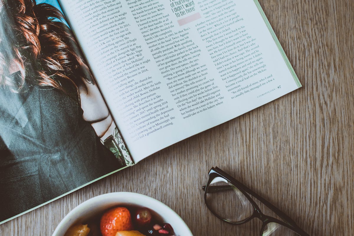 One of many feature articles in a magazine.